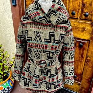 Southwestern Blanket Coat by Mossimo, S